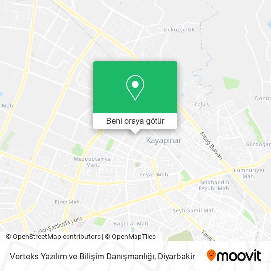 Verteks Yazılım ve Bilişim Danışmanlığı harita