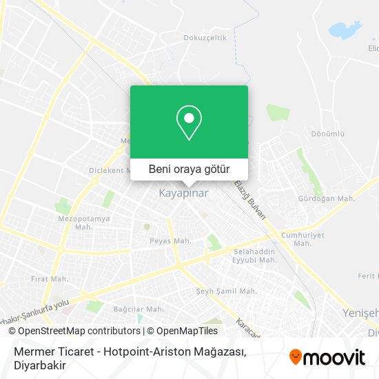 Mermer Ticaret - Hotpoint-Ariston Mağazası harita