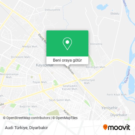 Audi Türkiye harita
