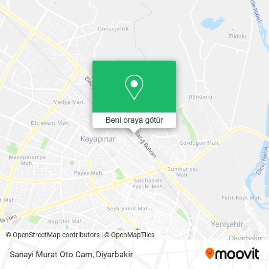 Sanayi Murat Oto Cam harita