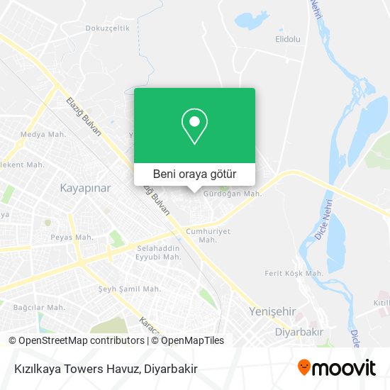 Kızılkaya Towers Havuz harita
