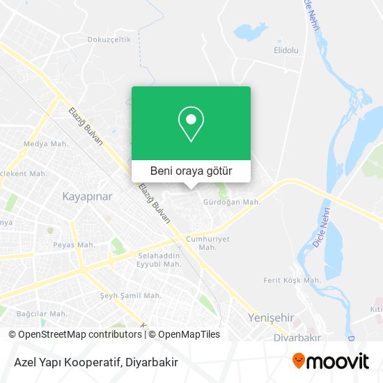 Azel Yapı Kooperatif harita