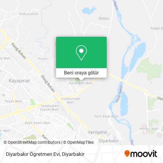 Diyarbakır Ögretmen Evi harita