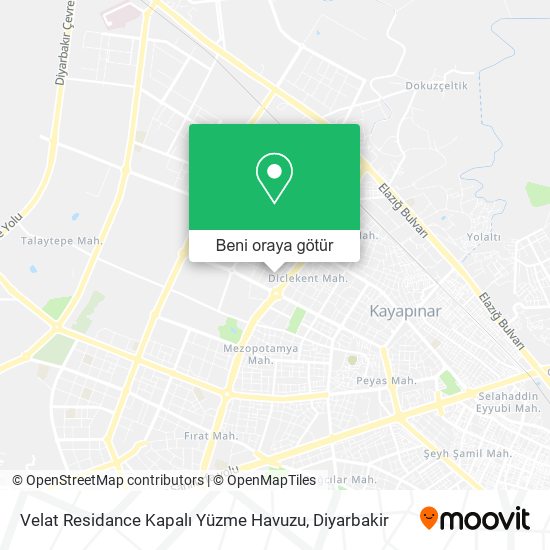 Velat Residance Kapalı Yüzme Havuzu harita