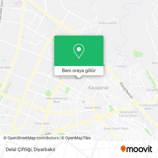 Delal Çiftliği harita