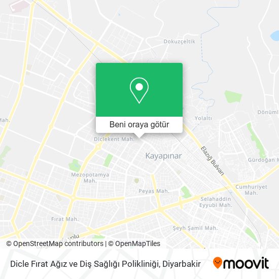 Dicle Fırat Ağız ve Diş Sağlığı Polikliniği harita