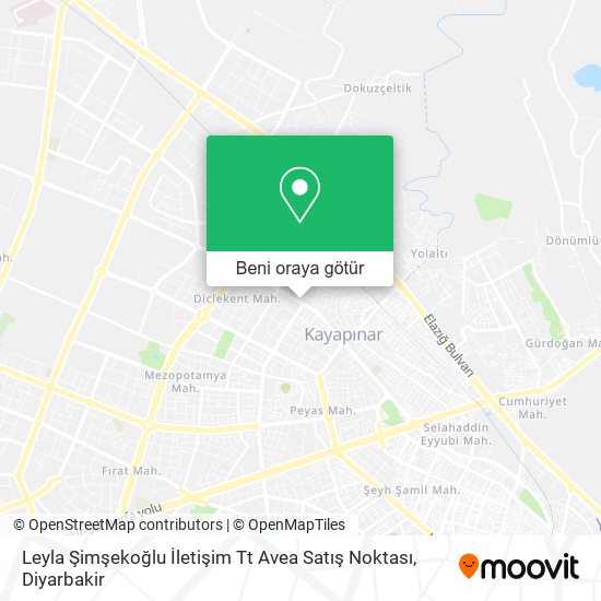 Leyla Şimşekoğlu İletişim Tt Avea Satış Noktası harita