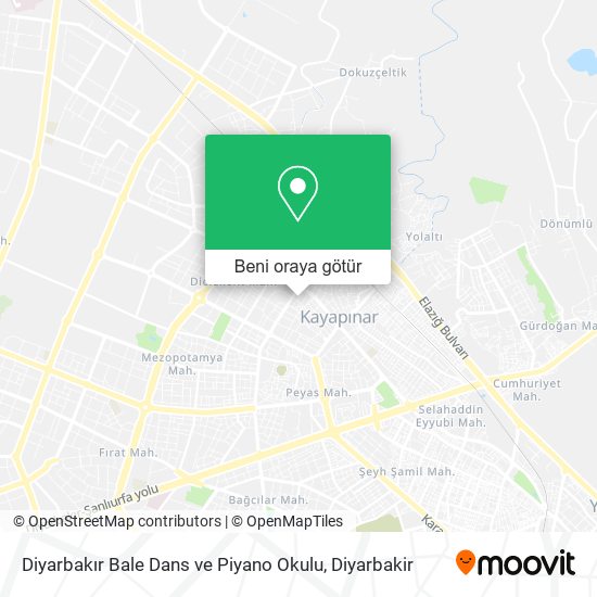 Diyarbakır Bale Dans ve Piyano Okulu harita