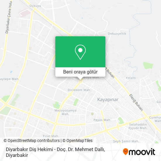Diyarbakır Diş Hekimi - Doç. Dr. Mehmet Dallı harita