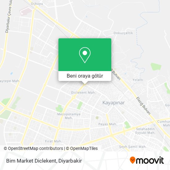 Bim Market Diclekent harita