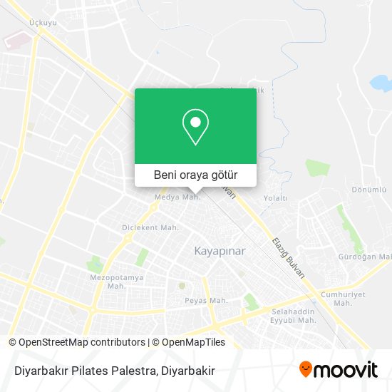 Diyarbakır Pilates Palestra harita