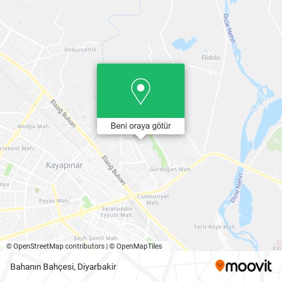 Bahanın Bahçesi harita