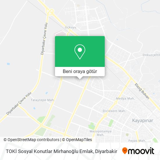 TOKİ Sosyal Konutlar Mirhanoğlu Emlak harita