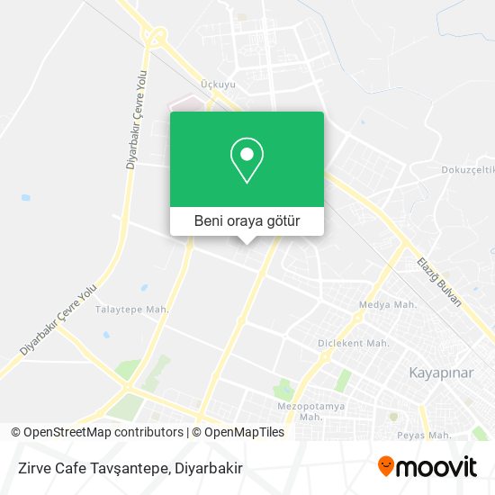 Zirve Cafe Tavşantepe harita