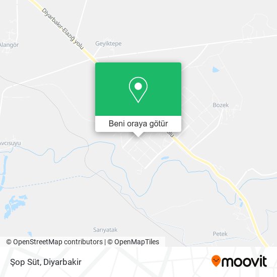 Şop Süt harita