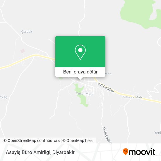 Asayiş Büro Amirliği harita