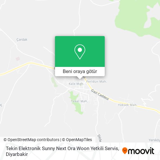 Tekin Elektronik Sunny Next Ora Woon Yetkili Servis harita