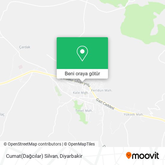 Cumat(Dağcılar) Silvan harita