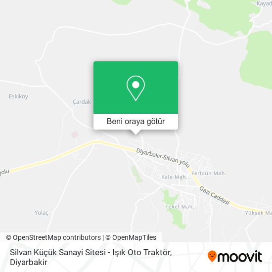 Silvan Küçük Sanayi Sitesi - Işık Oto Traktör harita