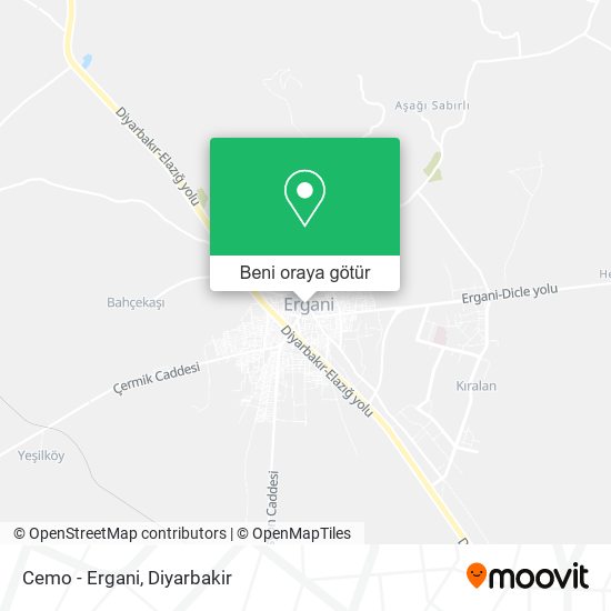Cemo - Ergani harita