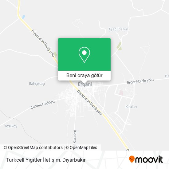 Turkcell Yigitler İletişim harita