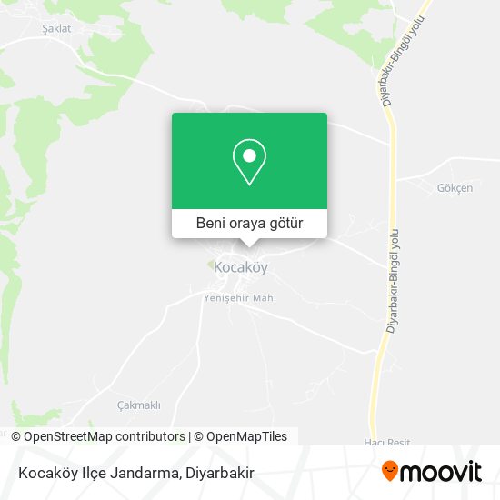 Kocaköy Ilçe Jandarma harita