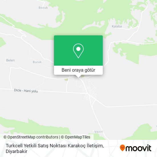 Turkcell Yetkili Satış Noktası Karakoç İletişim harita