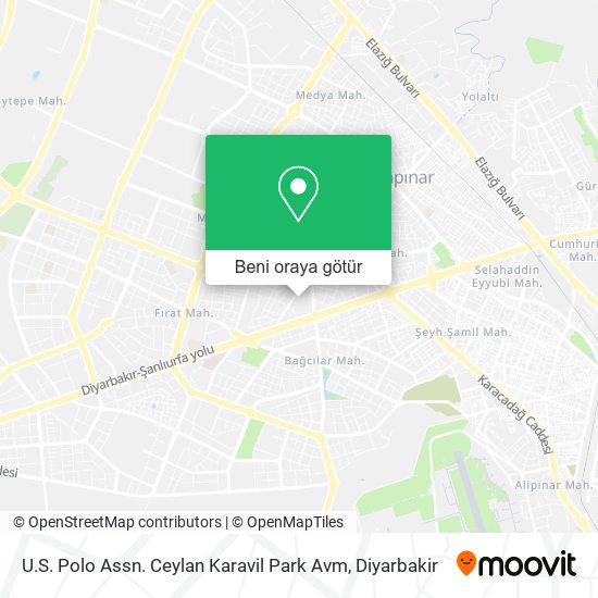 U.S. Polo Assn. Ceylan Karavil Park Avm harita