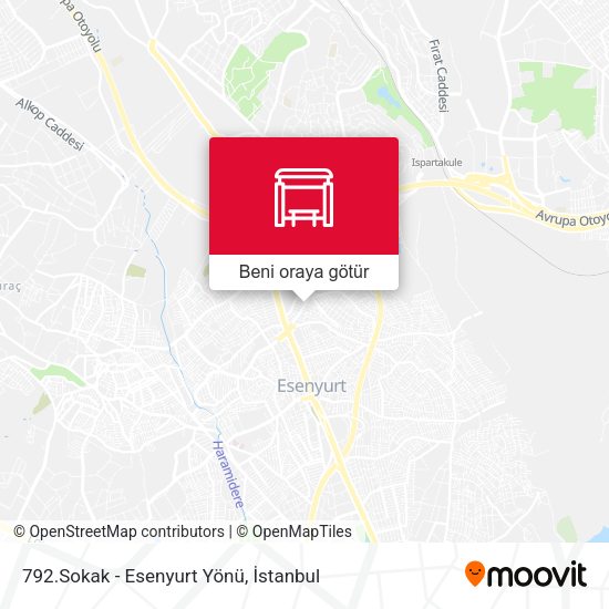 792.Sokak - Esenyurt Yönü harita