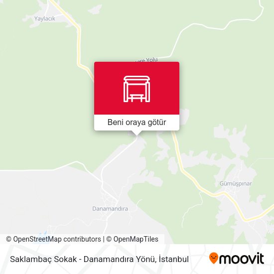 Saklambaç Sokak - Danamandıra Yönü harita