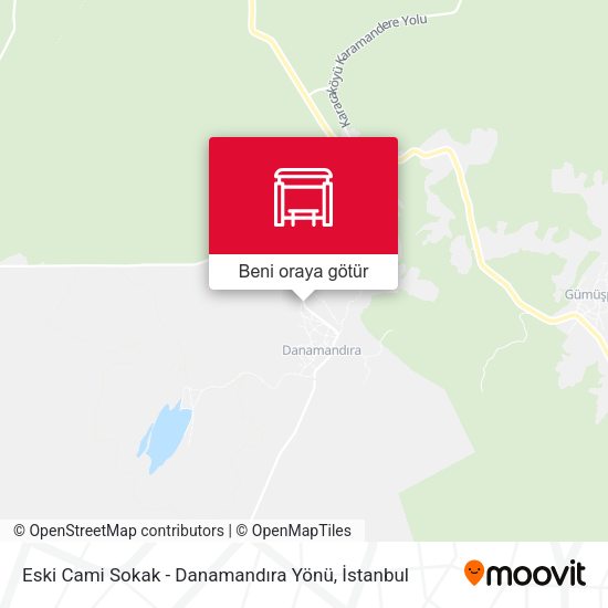 Eski Cami Sokak - Danamandıra Yönü harita