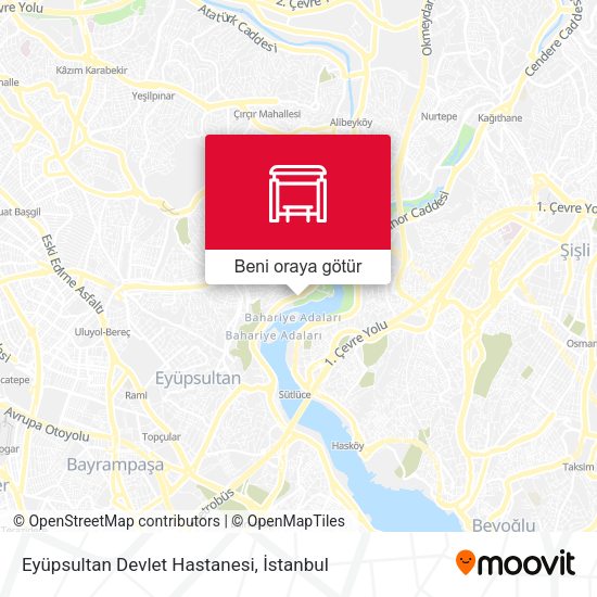 Eyüpsultan Devlet Hastanesi harita