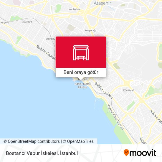 Bostancı Vapur İskelesi harita