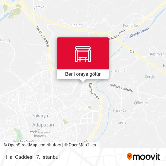 Hal Caddesi -7 harita
