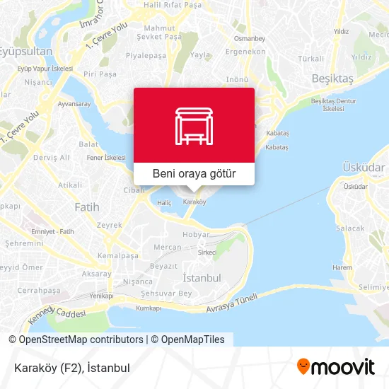 Karaköy (F2) durağı - Güzergahlar, Saatler ve Ücretler