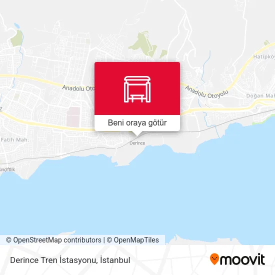 Derince Tren İstasyonu harita