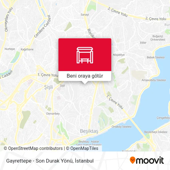 Gayrettepe - Son Durak Yönü harita