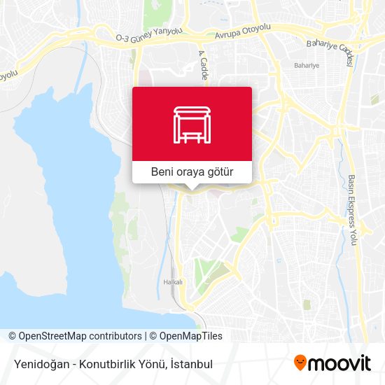 Yenidoğan - Konutbirlik Yönü harita