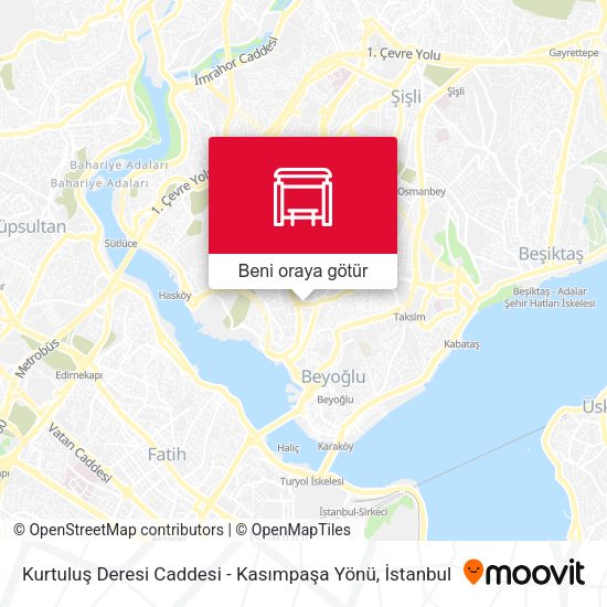 Kurtuluş Deresi Caddesi - Kasımpaşa Yönü harita