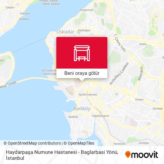 Haydarpaşa Numune Hastanesi - Baglarbasi Yönü harita