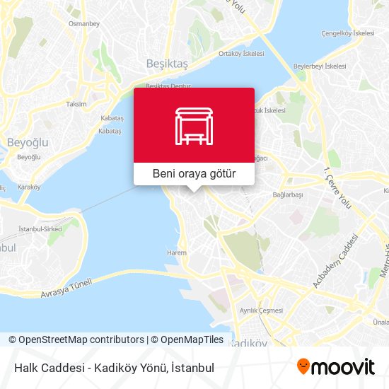 Halk Caddesi - Kadiköy Yönü harita