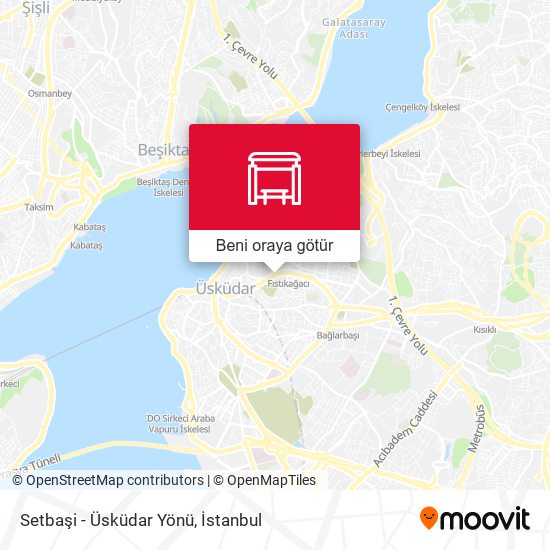 Setbaşi - Üsküdar Yönü harita