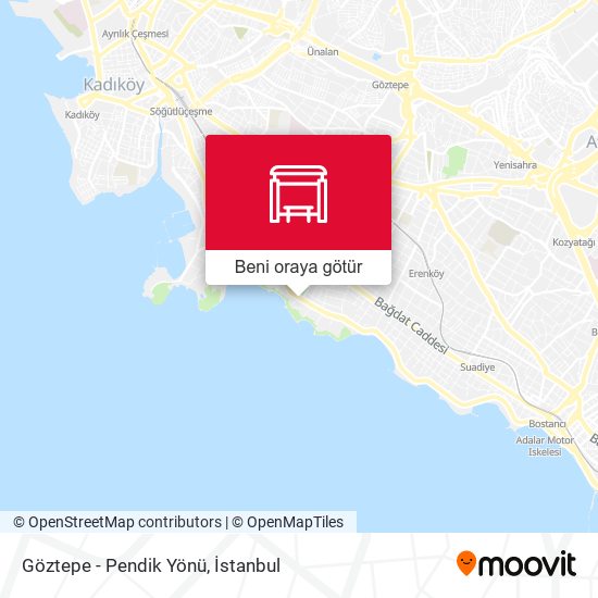 Göztepe - Pendik Yönü harita