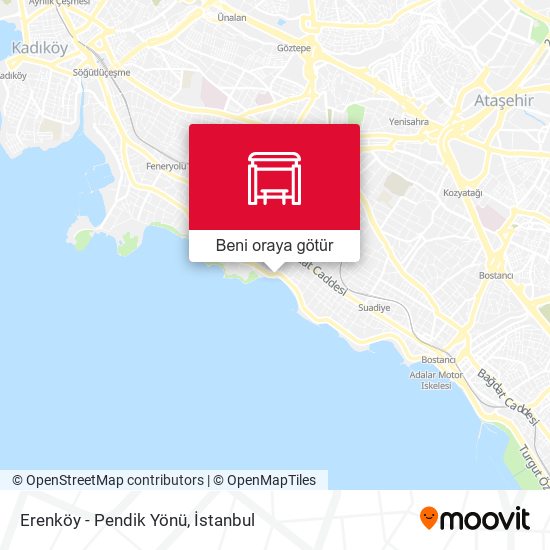 Erenköy - Pendik Yönü harita