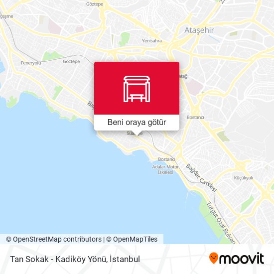 Tan Sokak - Kadiköy Yönü harita
