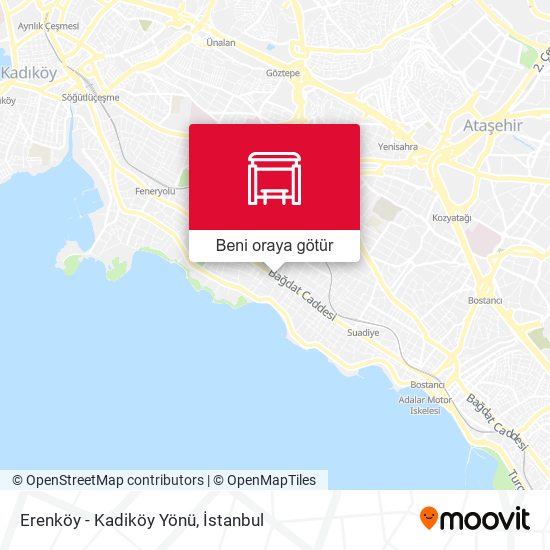 Erenköy - Kadiköy Yönü harita