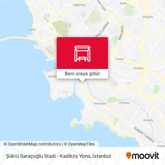 Şükrü Saraçoğlu Stadi - Kadiköy Yönü harita
