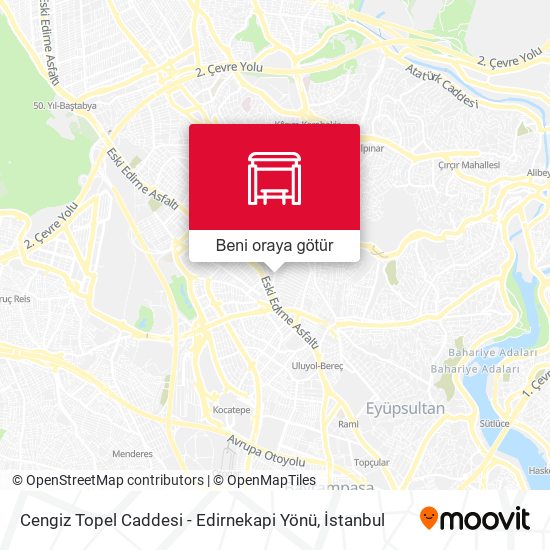Cengiz Topel Caddesi - Edirnekapi Yönü harita