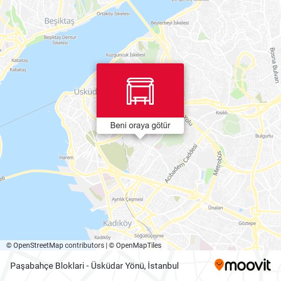 Paşabahçe Bloklari - Üsküdar Yönü harita
