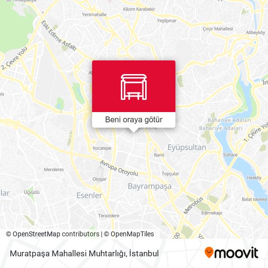 Muratpaşa Mahallesi Muhtarlığı harita